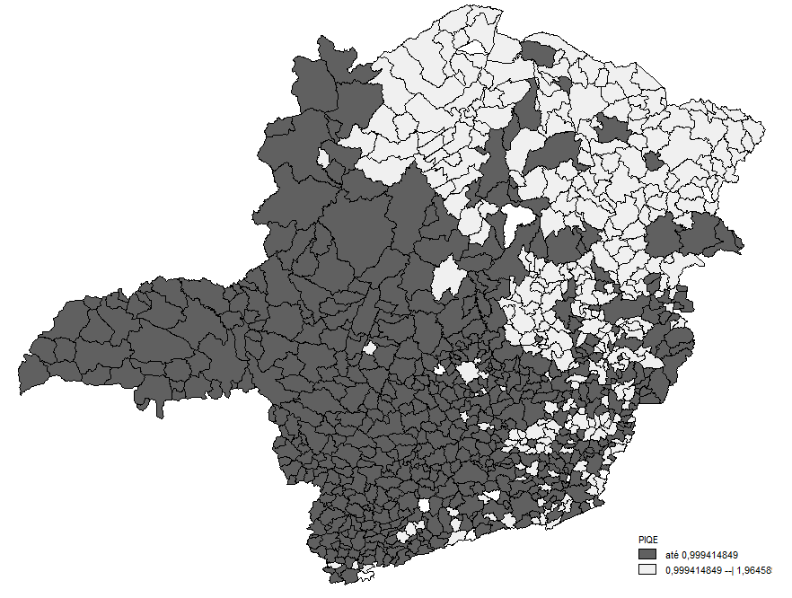 Figura
2. Potencial dos municípios quanto ao IQE