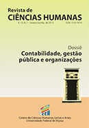 					Visualizar n. 1 (2013): Contabilidade, gestão pública e organizações
				