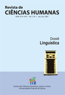 					View No. 7 (2007): Linguística
				